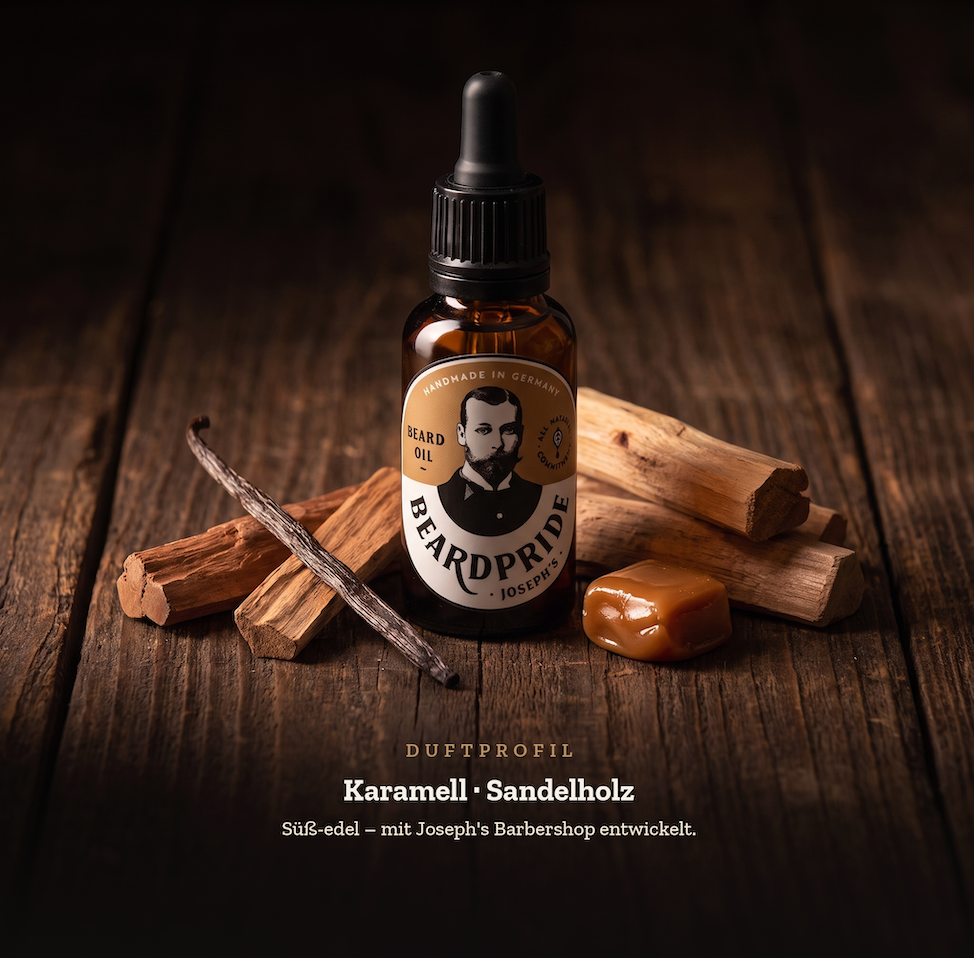 Bartöl »Joseph's Oil« mit Karamell & Sandelholz