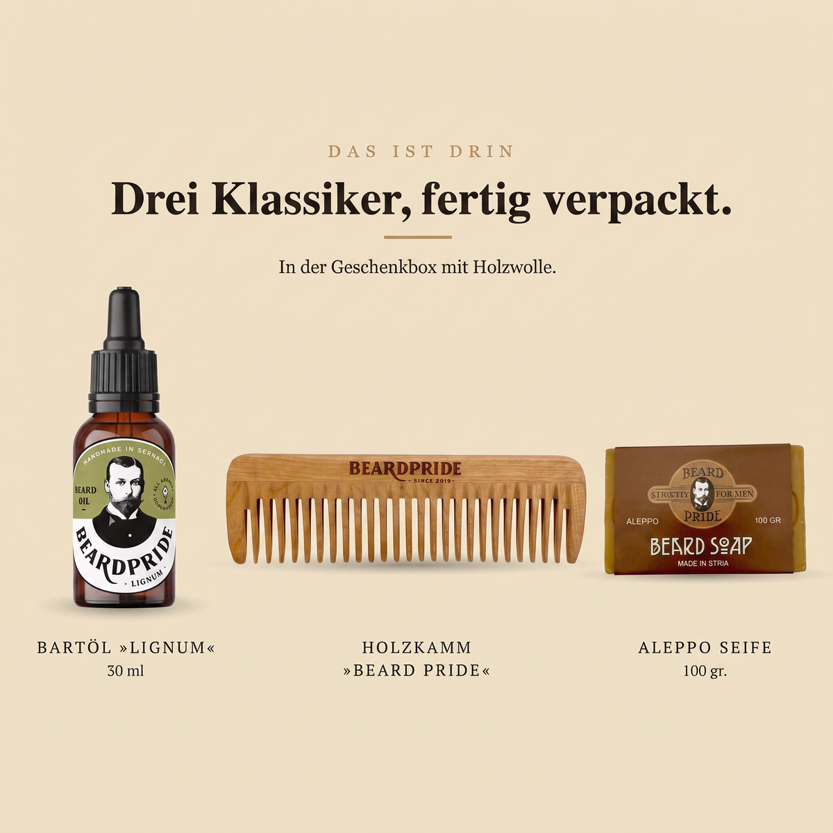 Bartpflege-Set »Einsteiger« mit Kamm