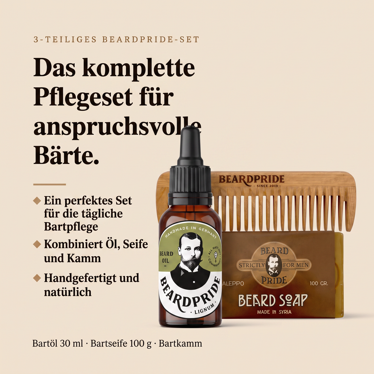 Bartpflege-Set »Einsteiger« mit Kamm