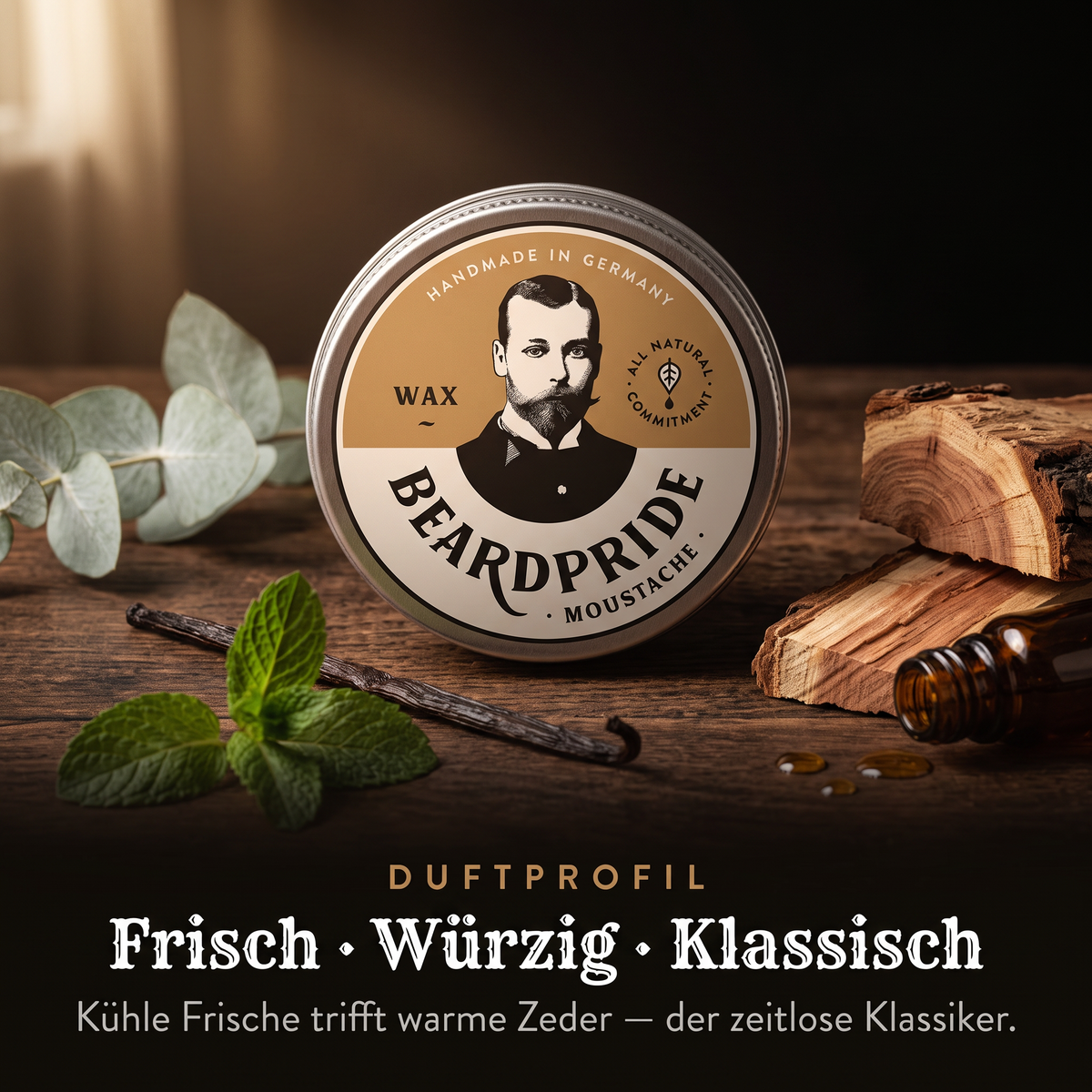 Bartwachs »Moustache Wax Traditionell« groß