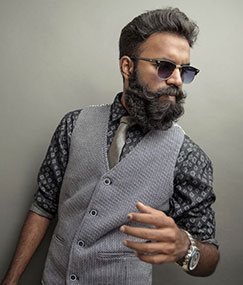 Stylish and Glossy Beard